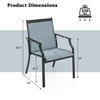 Promotions Lauko valgomojo kėdės 68x61x90 cm mėlynos metalas audinys