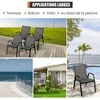 Promotions Lauko valgomojo kėdžių komplektas, 56x70x84 cm, Pilkos spalvos