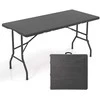 Promotions Lauko valgomojo stalas, 152x70x74 cm, juodas