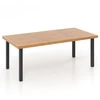 Promotions Lauko valgomojo stalas 200x100x75 cm natūralaus/juodo akacijos medienos stalviršis