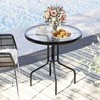 Promotions Lauko valgomojo stalas, 69.9x71.1 cm, juodas