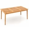 Promotions Lauko valgomojo stalas, stačiakampis, akacijos mediena, 200.7x89x74.9 cm, natūralus