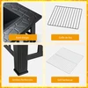 Promotions Lauko židinys 3-in-1 81x81x50 cm juodas