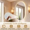 Promotions LED sieninis veidrodis, 80x50 cm, sidabrinis