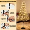 Promotions LED šviesų medis, 150 cm, juodas