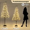 Promotions LED šviesų medis, 150 cm, juodas
