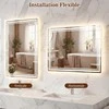 Promotions LED veidrodis voniai, 70x50x3 cm, sidabrinis, grūdintas stiklas
