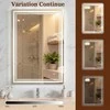 Promotions LED veidrodis voniai, 70x50x3 cm, sidabrinis, grūdintas stiklas