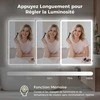 Promotions LED vonios veidrodis, 70x50x3 cm, sidabrinis, grūdintas stiklas