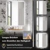 Promotions LED vonios veidrodis, 70x50x3.5 cm, sidabrinis, bronzinis