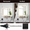 Promotions LED vonios veidrodis, 70x50x3.5 cm, sidabrinis, bronzinis