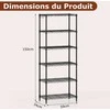 Promotions Lentyna, 59x34x150 cm, Juoda, Metalas