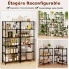 Promotions Lentyna, 59x34x150 cm, Juoda, Metalas