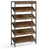 Promotions Lentyna, 6 pakopų pastatoma lentyna, 90x30x161 cm, ruda, metalinis rėmas