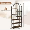 Promotions Lentyna Arkinė knygų spinta 70x30x181,5 cm Ruda Metalas