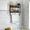 Promotions Lentyna virš tualeto, 58.4x20.3x58.4 cm, ruda, metalinis rėmas