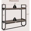 Promotions Lentyna virš tualeto, 58.4x20.3x58.4 cm, ruda, metalinis rėmas