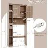 Promotions Lentyna virš tualeto 80x20x171 cm natūrali, daiktų laikymo stovas