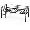 Promotions Loft lovos rėmas 198,5x96x88 cm juodas, metalas