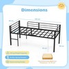 Promotions Loft lovos rėmas 198,5x96x88 cm juodas, metalas