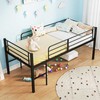 Promotions Loft lovos rėmas 198,5x96x88 cm juodas, metalas