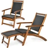 Promotions Lounge kėdė 61x130.8x82.6 cm Ruda Sulankstoma Rotango Mediena