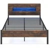 Promotions Lova, 200x140 cm, ruda, su laikymo vieta