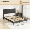 Promotions Lova, 207.5x166x95-110 cm, Pilka, Aksominis apmušalas