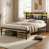 Promotions Lova, 224x141x109 cm, ruda, metalas, su laikymo vieta
