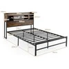 Promotions Lova, 224x141x109 cm, ruda, metalas, su laikymo vieta