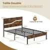 Lova Promotions Lovos rėmas, 206x141x100,5 cm, Ruda juoda