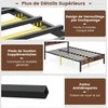 Lova Promotions Lovos rėmas, 142x208x100,5 cm, rudas