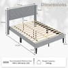 Lova Promotions Lovos rėmas, 211x155x105 cm, Pilka
