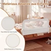 Promotions Lovos apsauga 120x36x60 cm Balta Sulankstoma Reguliuojama Saugos Tvorelė