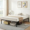 Promotions Lovos rėmas 200x160x36 cm Juodas metalas