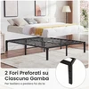 Promotions Lovos rėmas 200x160x36 cm Juodas metalas