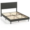 Lova Promotions Lovos rėmas, 207.5x146x95-110 cm, pilka, veliūru aptraukta