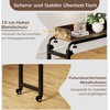 Promotions Stalas lovai, 135,5-206x40x73,5-102,5 cm, Rudas ir Juodas