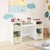 Promotions Makiažo staliukas, 2-in-1 princesės stiliaus, 104x40x117 cm, baltas