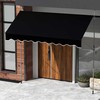 Promotions Markizė, 300x120x210-300 cm, Juoda