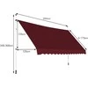 Promotions Ištraukiamas markizė, 350 cm pločio, vyno raudonos spalvos