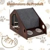 Promotions Medinis katės namelis vidaus patalpoms, 60x40x40 cm, ruda pilka