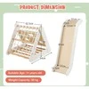 Promotions Medinis trikampis laipiojimo žaidimas vaikams su rampe, 62,5x64x57,5 cm, baltas