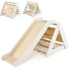 Promotions Medinis trikampis laipiojimo žaidimas vaikams su rampe, 62,5x64x57,5 cm, baltas