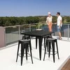 Promotions Metalinės kėdės rinkinys, 4 vnt., 43x43x79 cm, juodos spalvos