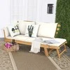 Promotions Miegamoji sofa, 198x75x75 cm, balta, akacijos mediena