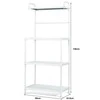 Promotions Mikrobangų krosnelės stovėjimo stovas, 59,7x34,3x135,9 cm, juodas
