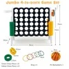 Promotions Milžiniškas Connect 4 žaidimas Jumbo, 84x33x79 cm, Pilka Balta