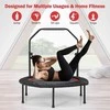 Promotions Sulankstoma mini batutas su reguliuojama putų rankena ir pasipriešinimo juostomis, 101x101x105-129 cm, mėlynas