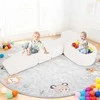 Promotions Minkštų žaidimų rinkinys, 5 dalių laipiojimo ir ropojimo putų blokai, smėlio spalvos, putos